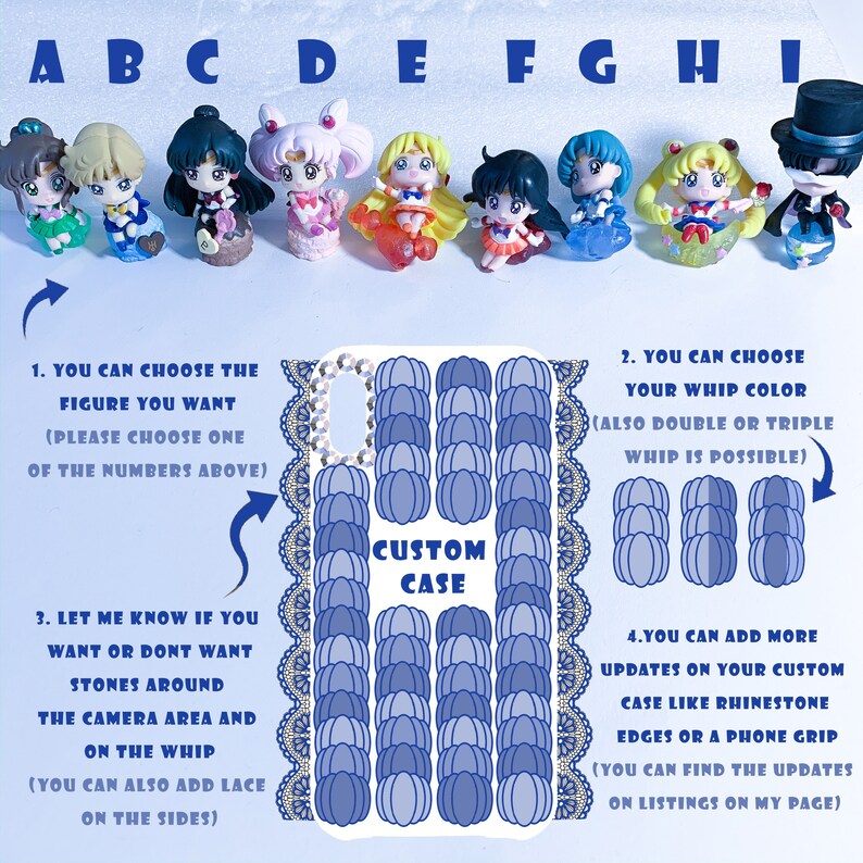 Anime Gaschapon Figuren Sailor Moon Custom Decoden Case handy H\u00fclle Phone Case Iphone Samsung and Co.