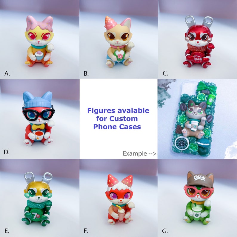 Fledermaus Anime Gaschapon Figuren Custom Decoden Case handy H\u00fclle Phone Case Iphone Samsung and Co.