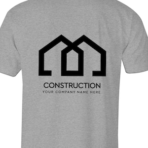 Custom Construction Company T-Shirts, Carpenter Shirts, Carpentry Services, Roofer Shirts, Real Estate, Contractor Shirts, Home Builder