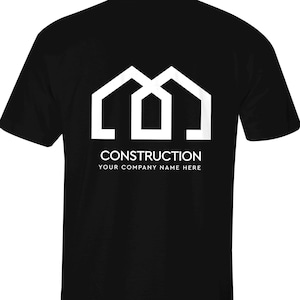 Custom Construction Company T-Shirts, Carpenter Shirts, Carpentry Services, Roofer Shirts, Real Estate, Contractor Shirts, Home Builder
