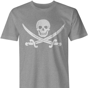 The Pirate Shirt for Men & Women, Skull and Swords T-Shirt, Skull Shirt, Pirate Ship, Pirate T-Shirt Unisex