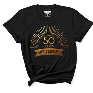 Celebrating 50th Anniversary Shirts, Matching Shirts, Celebration Shirts, Celebrate 50 Years Wedding Anniversary Gifts, Birthday, Gold Print