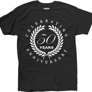 Wedding Anniversary Shirts, Celebrating 50 Years Anniversary, 50th Anniversary Shirt, Personalized Shirts, Laurel Wreath Shirts, Marriage