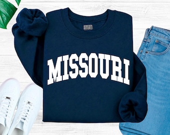 Missouri Sweatshirt, Missouri Trip Shirts Family Vacation Travel Matching Shirts, Missouri themed gift, College Crewneck Sweater