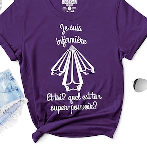 T-Shirt pour Infirmière, T Shirt de profession et de métiers, T-Shirt de Super-hero Personnalisé , T-Shirt de Super-pouvoir, Occupation Tees