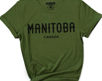 Manitoba T-Shirt for Men & Women, Canada Shirt, Manitoba Shirts, Winnipeg Shirt, Canadian Province Shirts, Canada Gifts, Manitoba Gifts