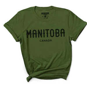 Manitoba T-Shirt for Men & Women, Canada Shirt, Manitoba Shirts, Winnipeg Shirt, Canadian Province Shirts, Canada Gifts, Manitoba Gifts