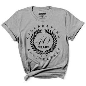 40 Jahre Ehe - Feiern 40 Jahre Jubiläum T-Shirt - 40-jähriges Jubiläum Shirt - Personalisierte Geschenke - Hochzeitsjubiläumsparty