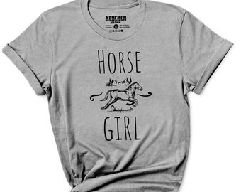 Horse Girl Shirt for Women, Country Girl, Ranch T-Shirt, Gift for Horse Lover, Equestrian Gift, Country Shirt, Horse Riding Horseback Riding