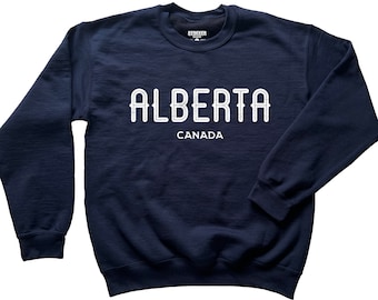 Alberta Sweatshirt - Alberta Kanada Pullover - Repräsentieren - Marineblau - Kanadisches Sweatshirt - Kanada Pullover - Calgary - Edmonton - Red Deer