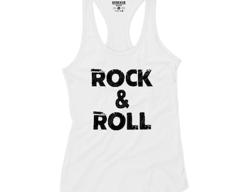 Rock & Roll Tank Top for Women, Rocknroll Shirt, Rock T-Shirt, Music Shirt, Rocker Shirt, Rock and Roll, Rock Star Shirt