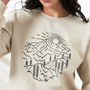 The Outdoors No.1 Sweatshirt, Summer Sweater, Gift for Camper, Camping Crew, Camping Gift, Landscape, Road Trip, Van Life, Canada, Canadian