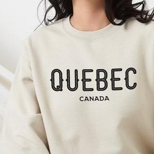 Quebec Canada Sweatshirt, Visit Québec, Quebec Shirts, Quebec Gifts, Traveler, Vacation Shirts, Fleece Pullover, Canadian, Visit Canada