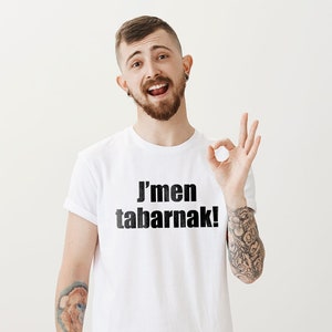T-Shirt J&#39;men Tabarnak pour Homme et Femme, T-Shirt Québécois, Funny French Canadian Slogan Tee, Quebec Shirt, Expression Québécoise