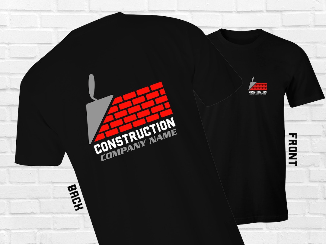 Custom Construction Company Tshirts, Masonry Shirts, Bricklayer Shirts