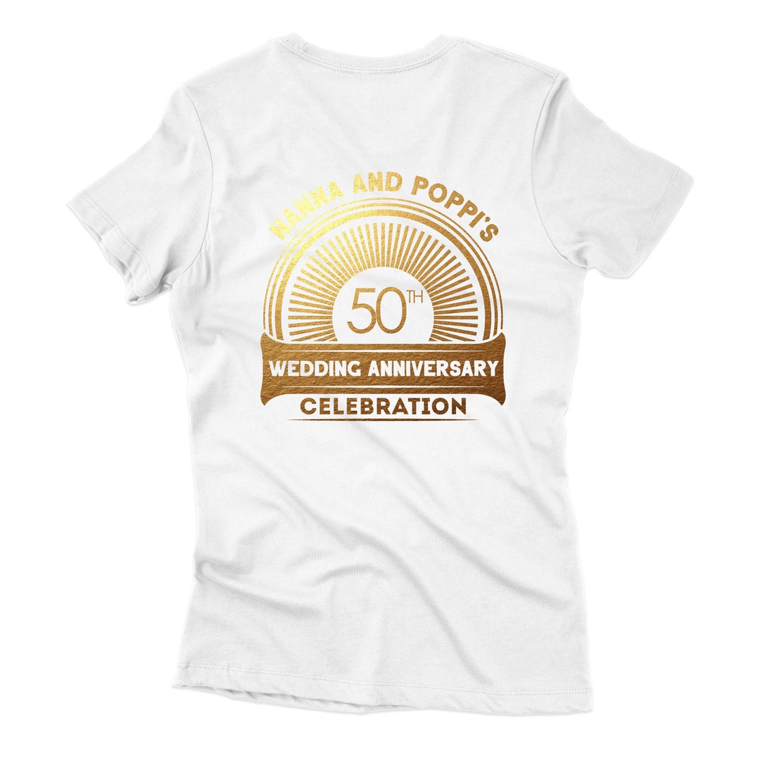 Custom 50th Wedding Anniversary Shirts, Matching Shirts