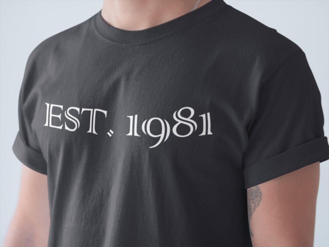 1981 Shirt Established 1981 Vintage Shirt Est 1981 - Etsy