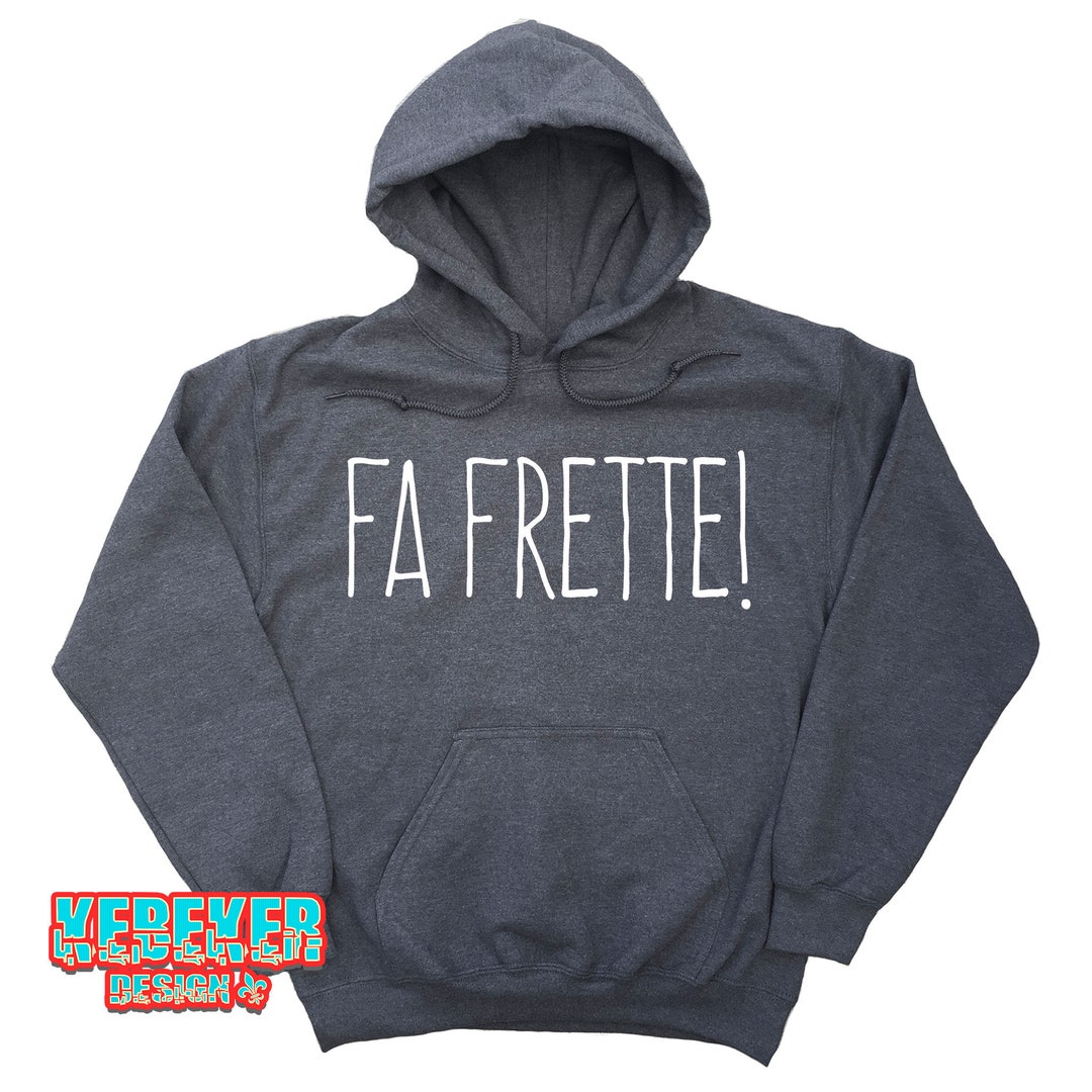 French Pullover Hoodie Unisex, Coton Ouaté Fa Frette, Tshirt Francais