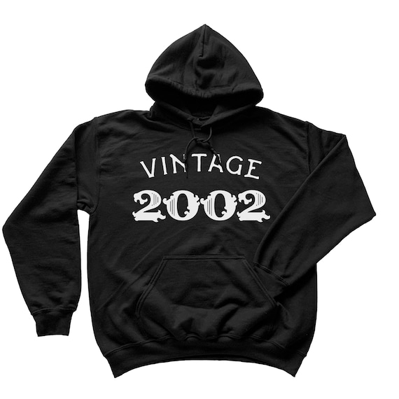 Vintage 2002 Hoodie, 20th Anniversary Gift, 20 Years Old Shirt