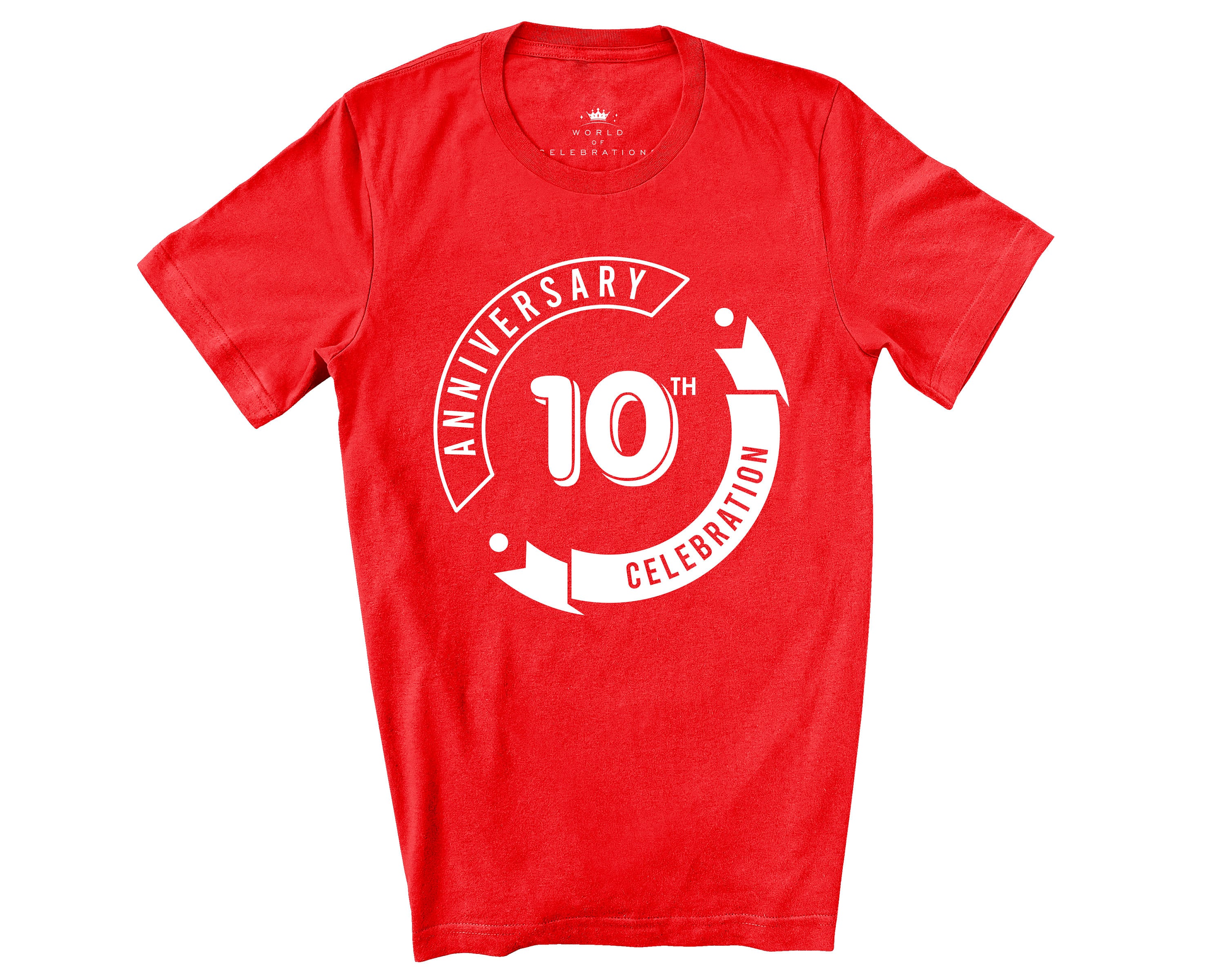 トップス 10th Anniversary Logo Embroidery Tee 36 Celebrating 10th Anniversary Shirts, Matching Shirts, Group