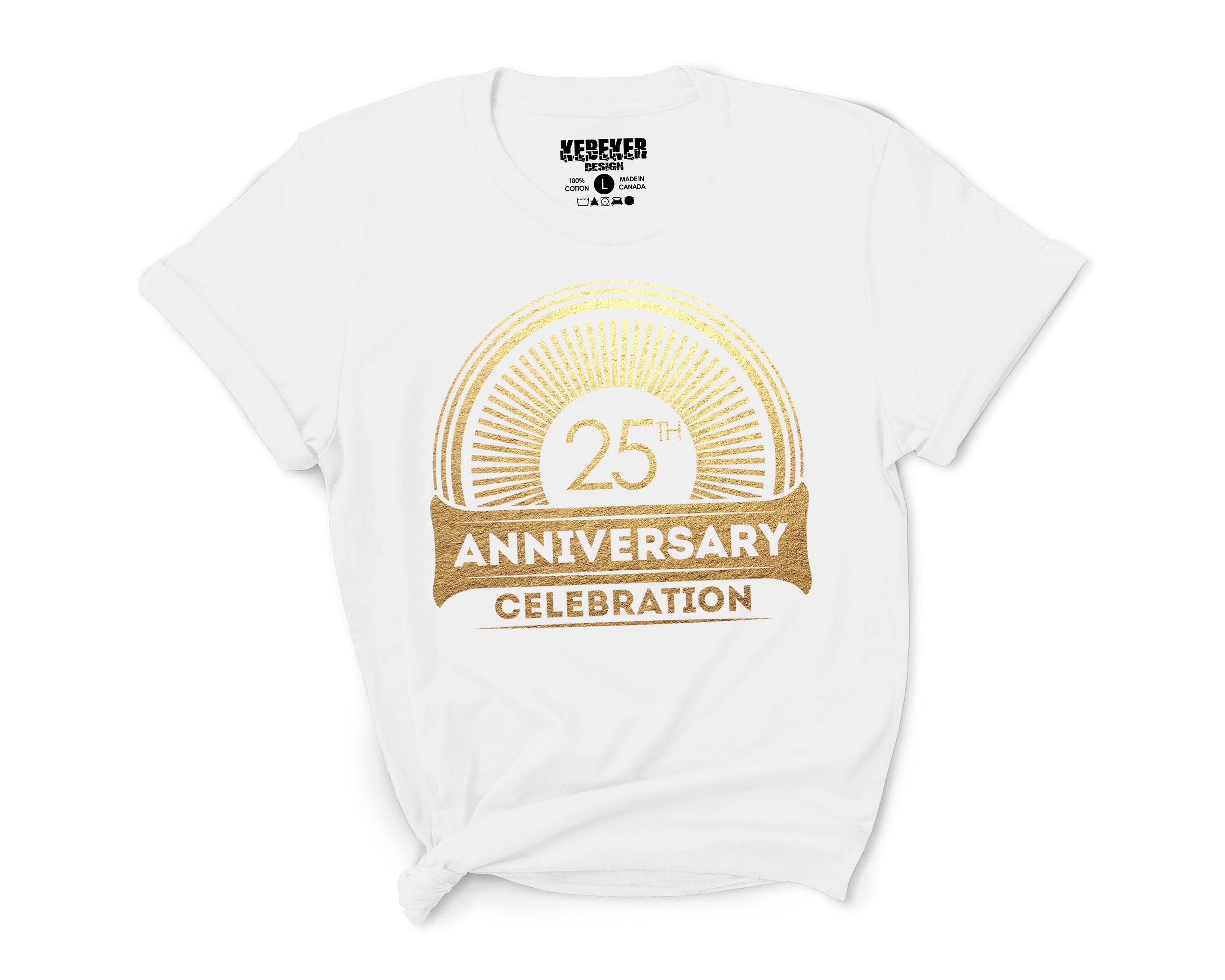 25th anniversary t shirt design
