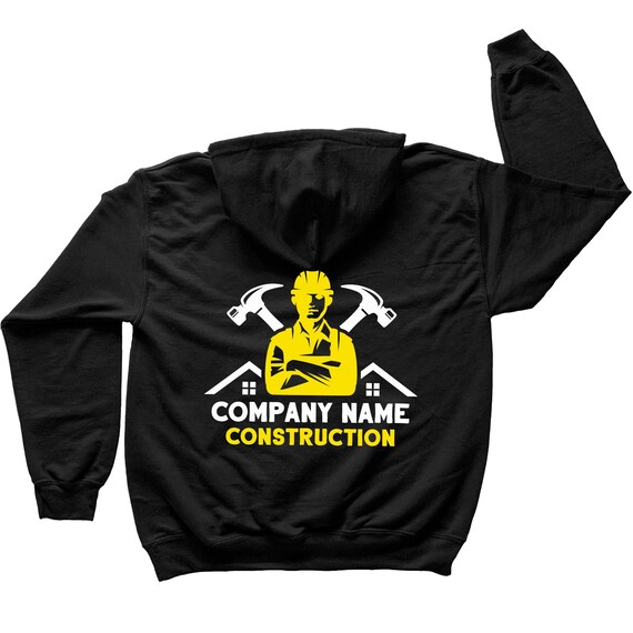 Custom Shirt for Construction Business Custom Construction Hoodie Carpenter Shirts Carpentry Services Roofer Shirts Real Estate Contractor Etsy
