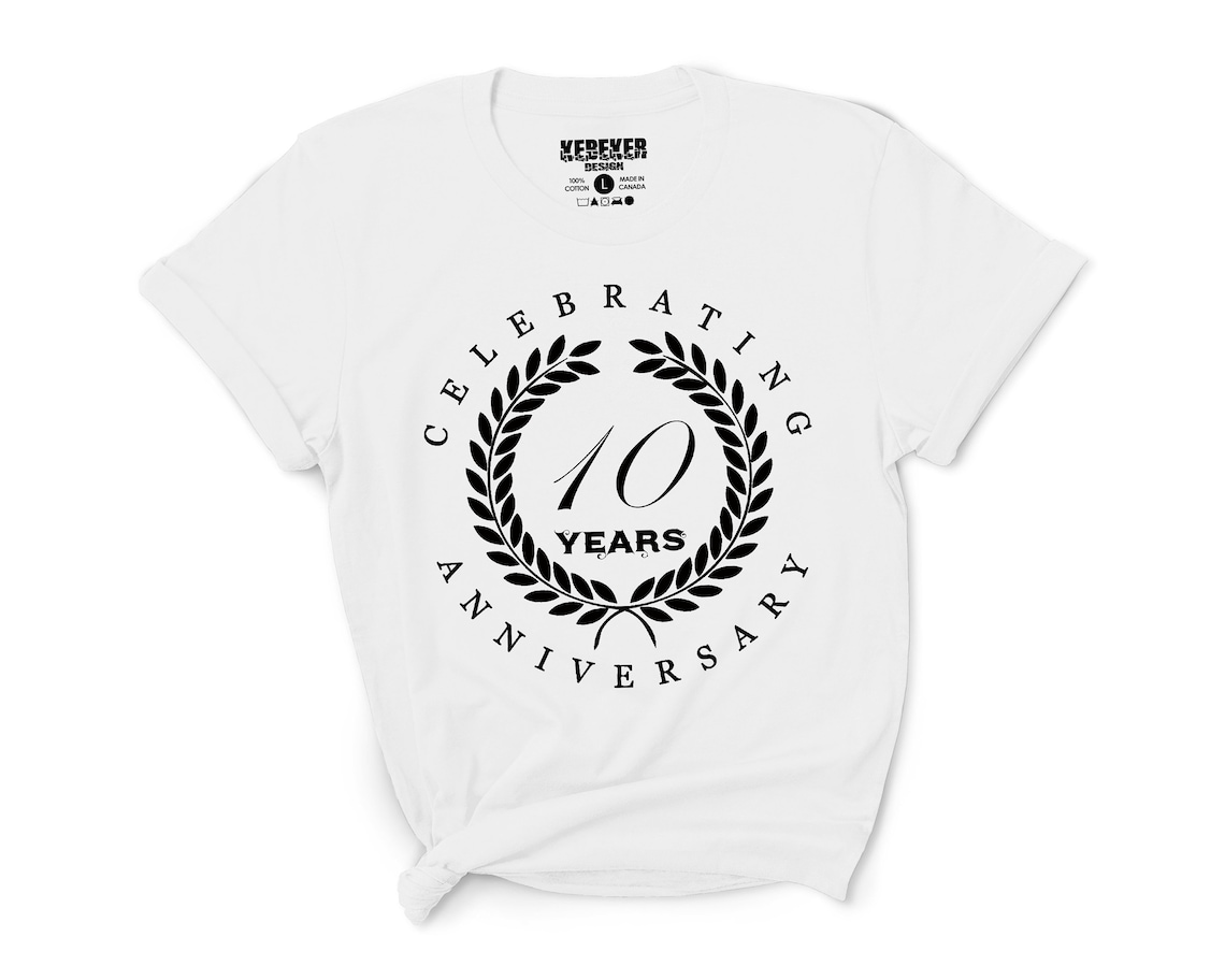 10 year anniversary t shirts