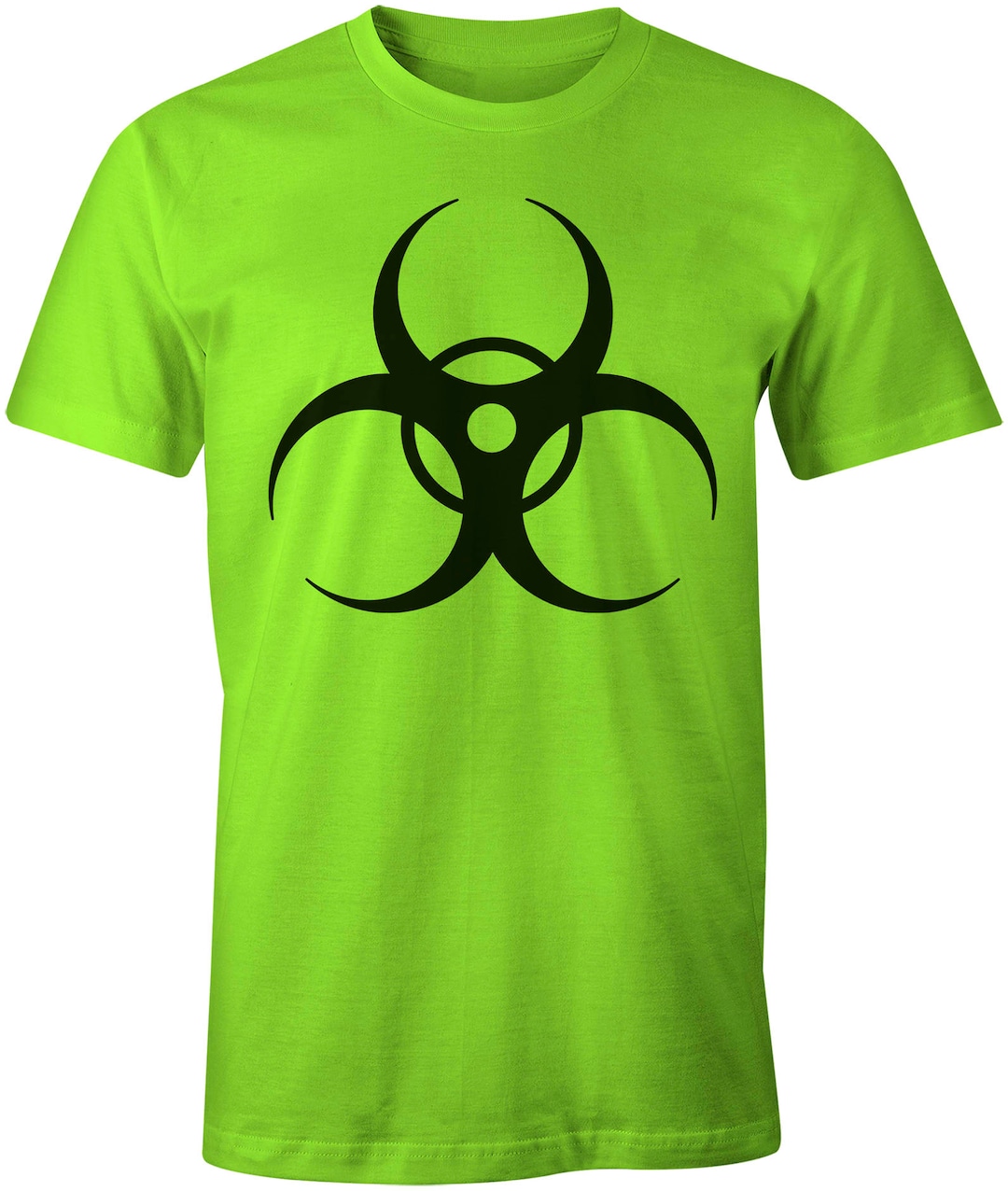 Biohazard Shirt Unisex, Lime Green Shirt, Biological Danger Hazard