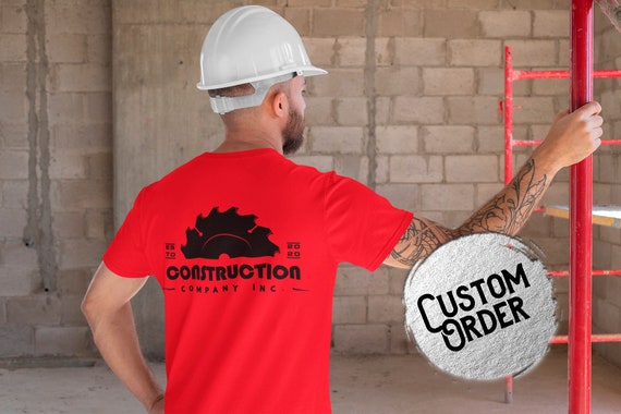 Camisetas Construcción Camisas Personalizadas Empresas - Etsy España