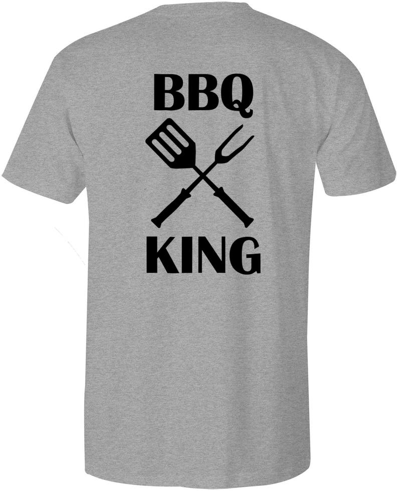 BBQ Shirt Barbecue T-Shirt Front & Back Design BBQ King | Etsy