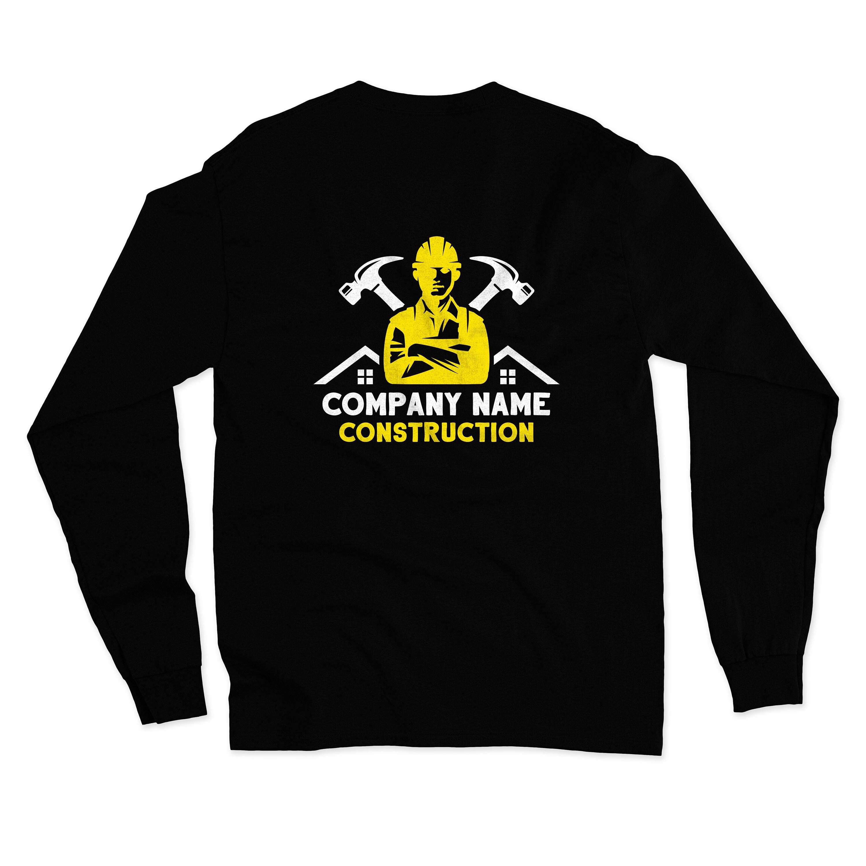 Construction Shirt Long Sleeve Construction Company T-shirt Roofer ...