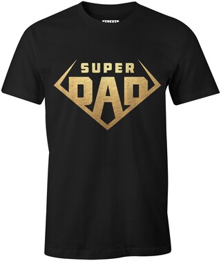 T-Shirt Superdad – Blu, Taglia L, 100% Cotone Oeko-Tex, Regalo Per Papà