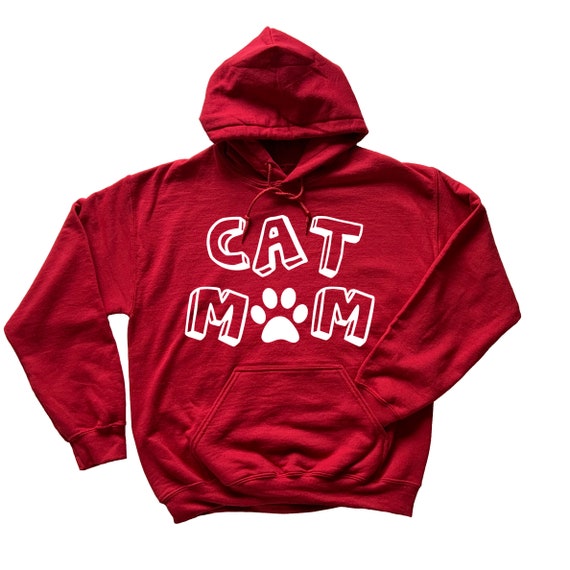 Custom Hoodie Cat Mama Cat Hoodies Cat Lady Fur Mama Hooded Sweatshirt Hoodies For Women Cat Mom Cat Lover Gift Kitten Hoodie