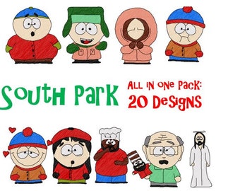 Southpark Embroidery Etsy