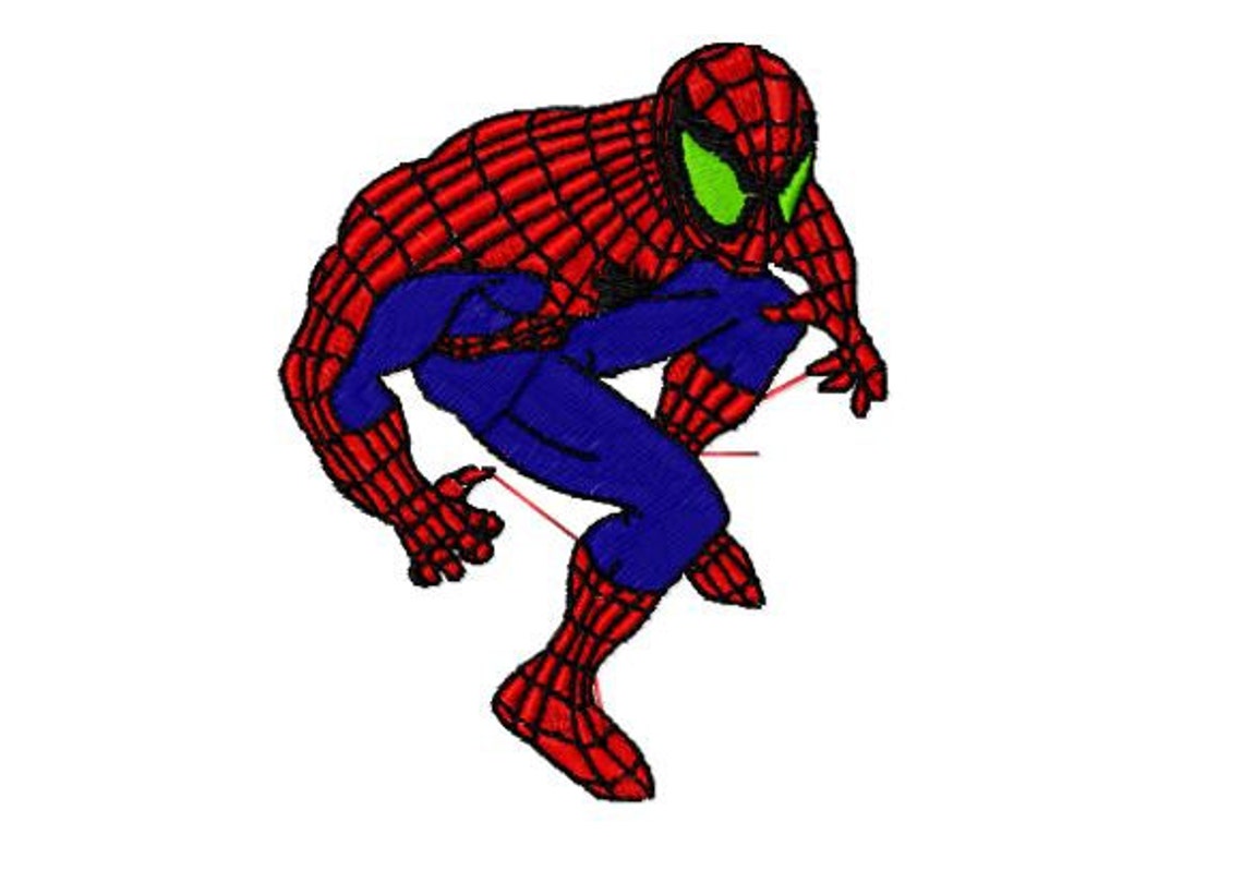 Spiderman Machine Embroidery Design Instant Download 4x4 Etsy