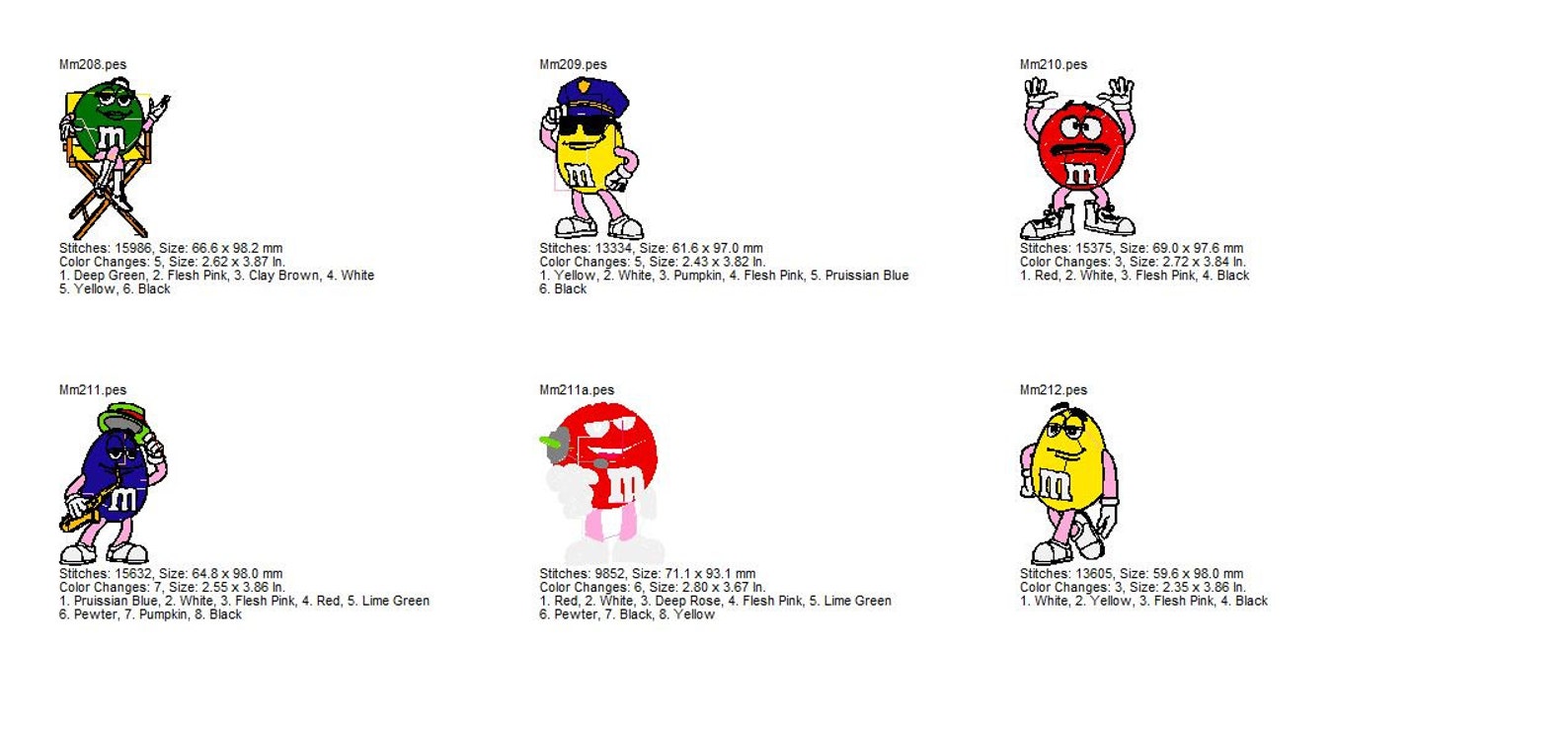 20 designs m  m embroidery design pack 2 instant download  etsy 20 designs m  m embroidery design pack 2 instant download  etsy