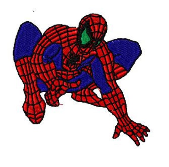 Spiderman Embroidery Design Instant Download 4x4 Hoop Size Etsy