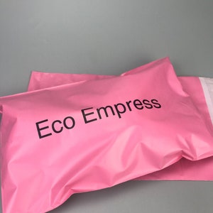500 Pink Poly Mailers , pink mail package,  ready to ship or custom you design pink shipping bag, custom pink postage bag