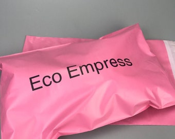 500 Pink Poly Mailers , pink mail package,  ready to ship or custom you design pink shipping bag, custom pink postage bag