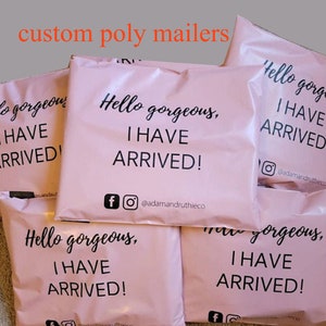 Oferta más grande del mes de septiembre: sobres de polietileno rosa personalizados, bolsas de envío personalizadas, bolsas de envío personalizadas, bolsas de envío con sudaderas personalizadas