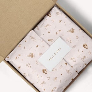 500pcs CUSTOM Tissue Paper, Custom Printed Tissue Paper, Custom Logo Tissue Paper, Personalized Tissue Paper for Gifts