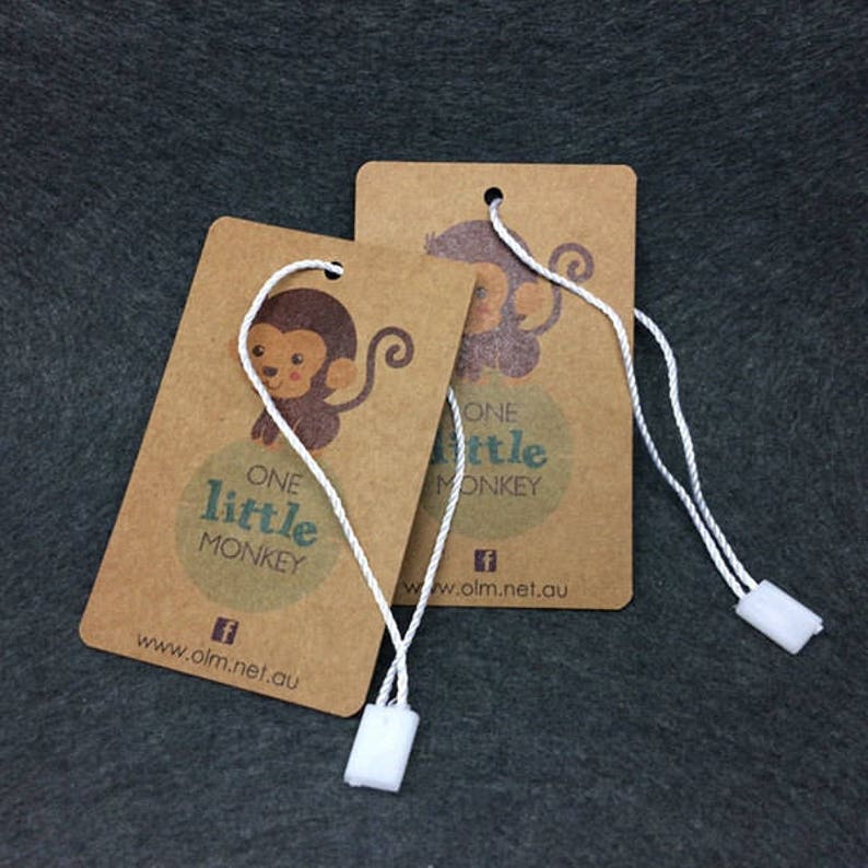 500 kraft printing hang tag clothing tags swing tags custom Etsy