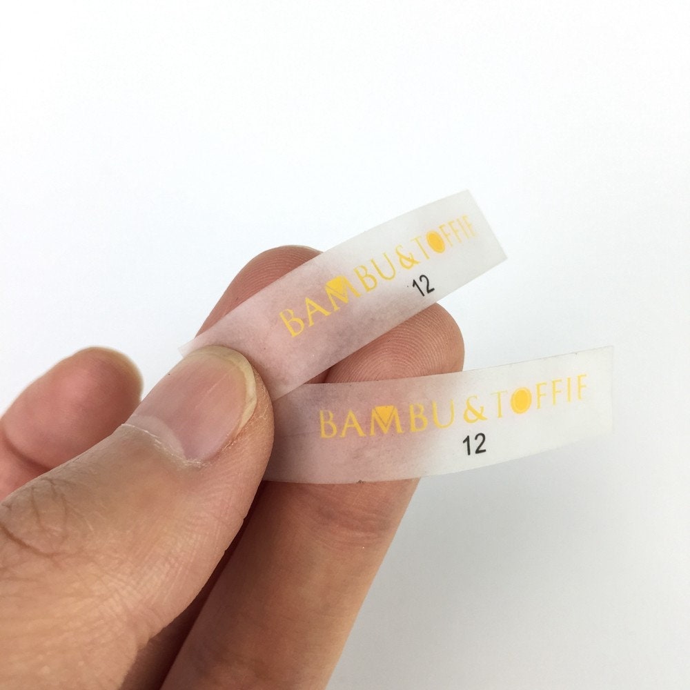 500pcs Custom TPU Clear Clothing Brand Labels for Swimwear - Etsy