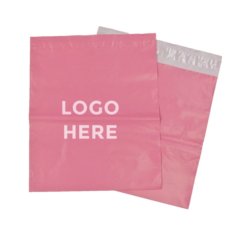 500 Pink Poly Mailers Pink Mail Package Ready to Ship or Etsy UK