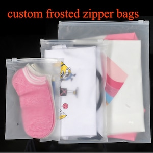 À venda bolsa plástica personalizada com zíper, bolsa personalizada com zíper, bolsas com zíper fosco com logotipo, bolsa impressa, bolsas personalizadas para roupas