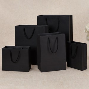 Borse di carta per boutique con logo personalizzato, borse per la spesa con manico, borse per abbigliamento, borse per la vendita al dettaglio, borse regalo per feste