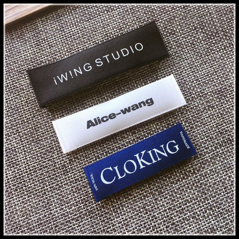 10+ custom woven labels ideas /main labels /neck labels with logo for  clothing