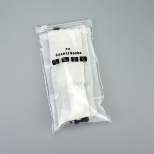 On sale custom zipper bag,custom frosted zipper bags, clear lock bag, high quality clothes plastic bag