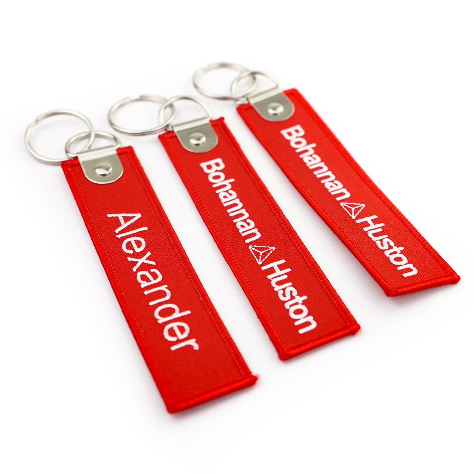 100 Custom Embroidered Luggage Tags Personalized Embroidered Etsy