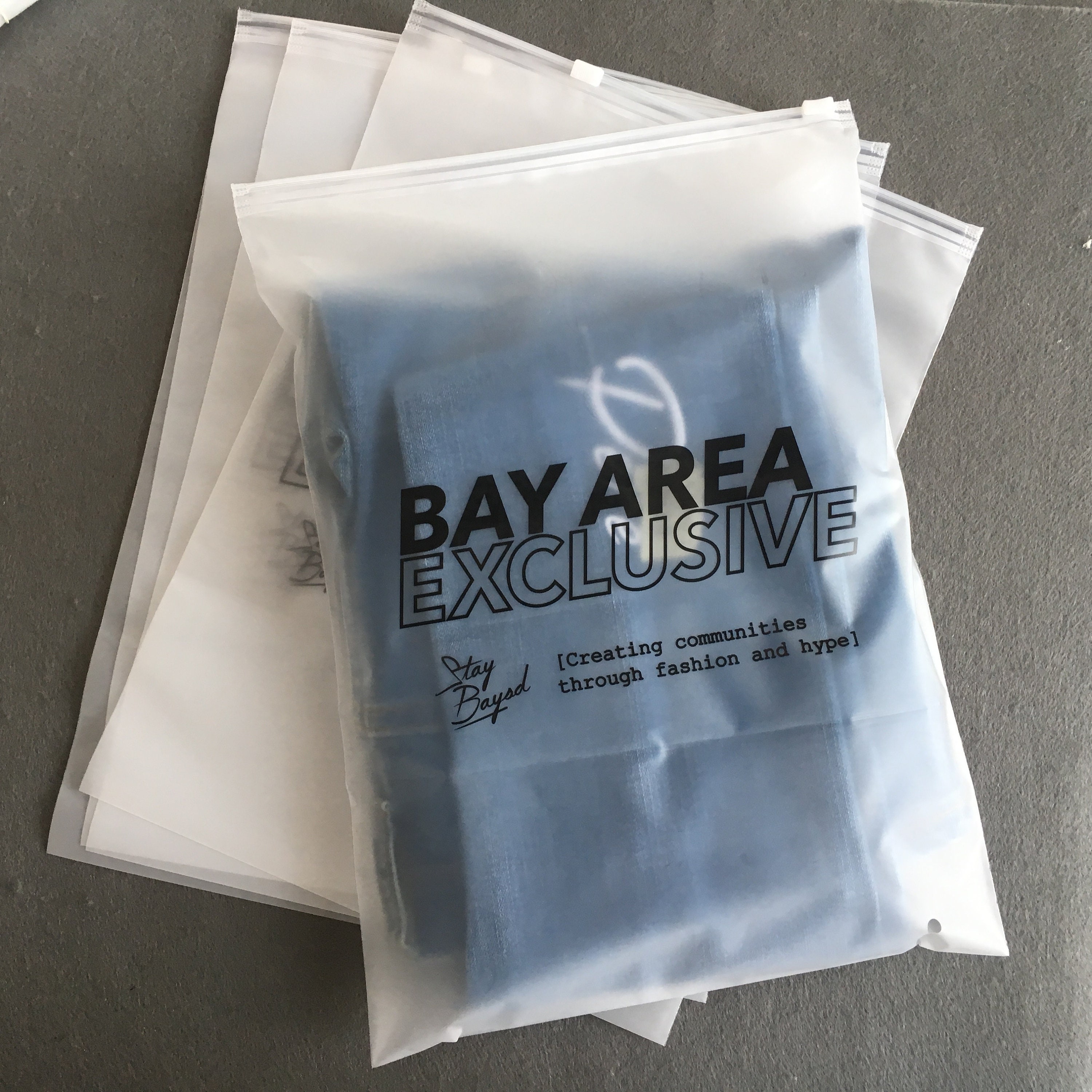 Custom Frosted Peel and Seal Poly Bags - Lumi